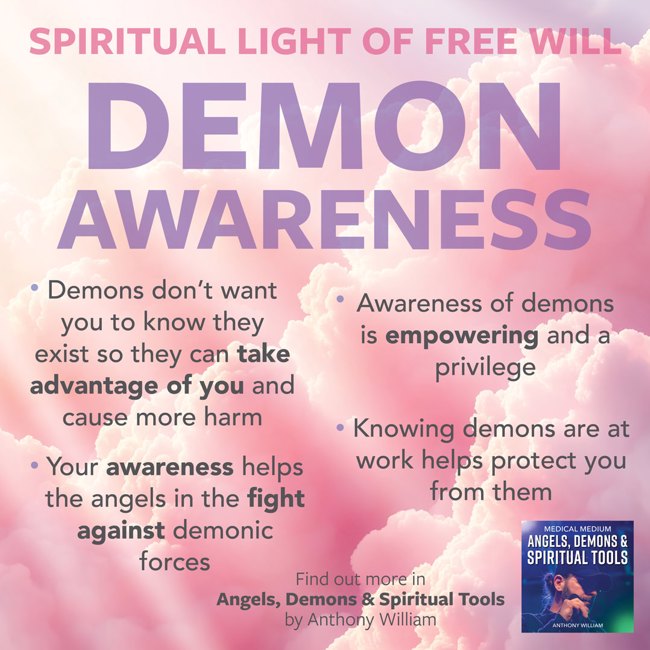 Spiritual Light Of Free Will - Demon Awareness
