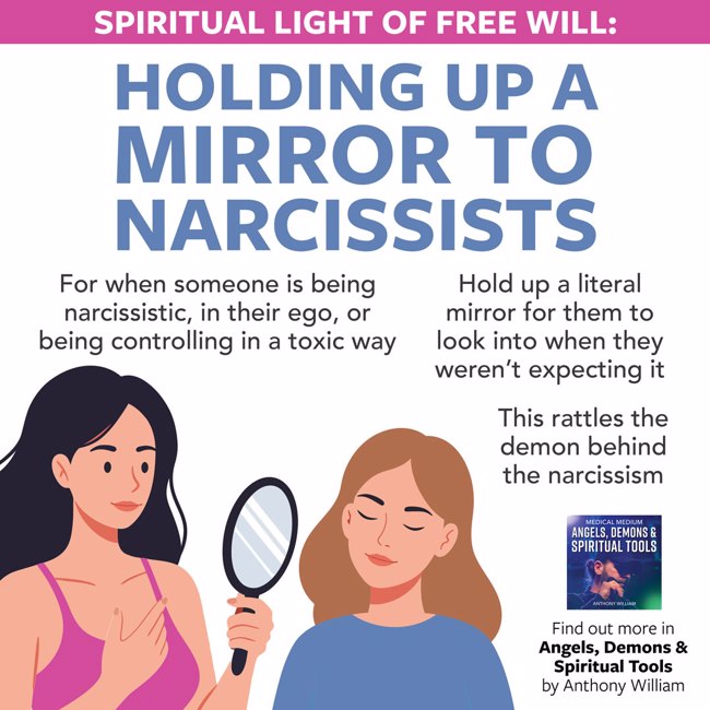 Spiritual Light Of Free Will - Holding Up A Mirror To Narcissists