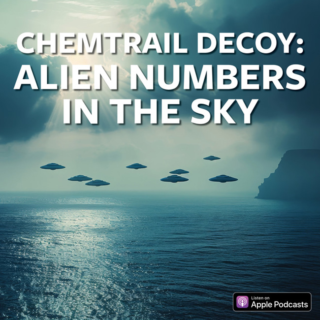 Chemtrail Decoy: Alien Numbers In The Sky